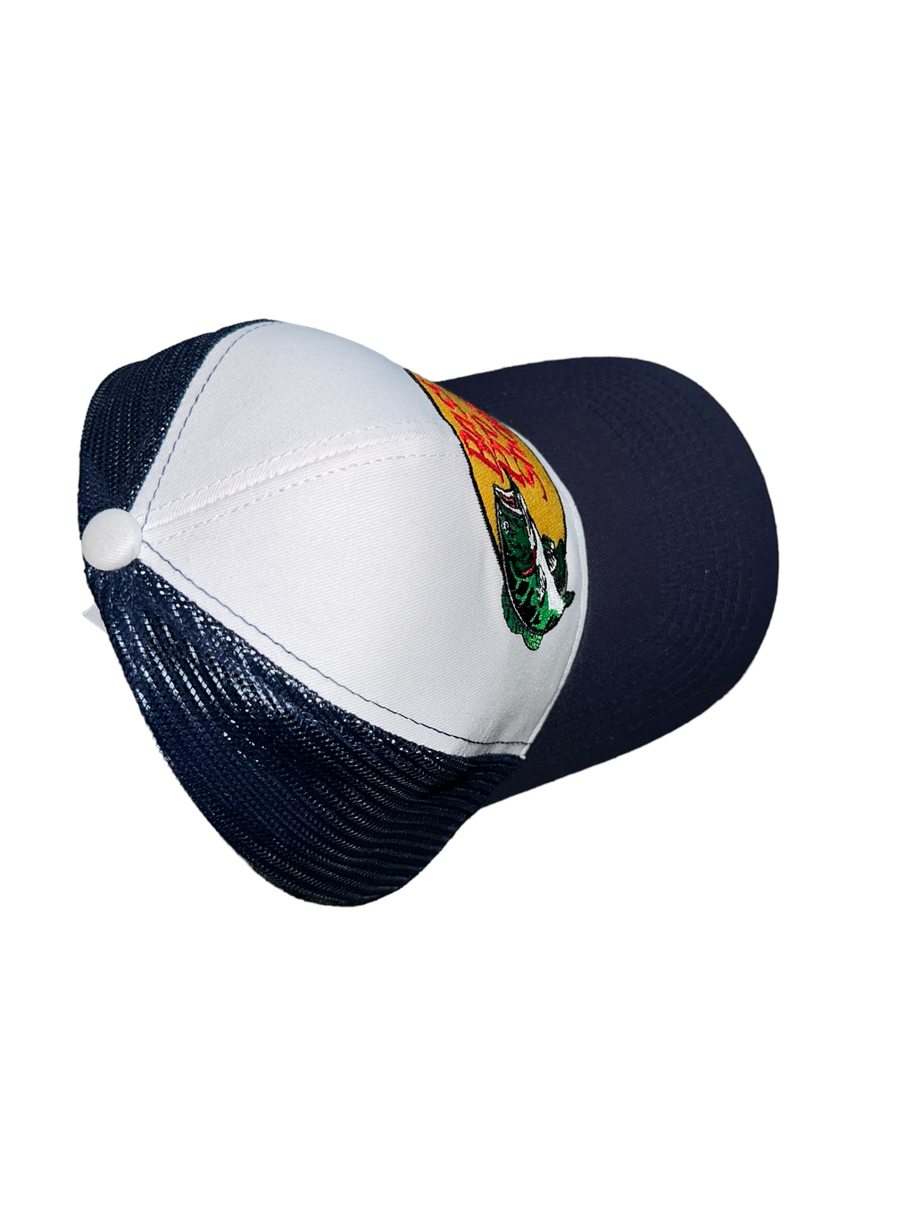 Two Tone Blue And White Trucker Hat