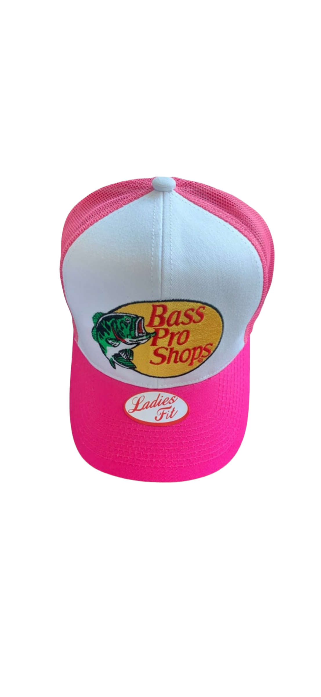 Two Tone Pink And White Trucker Hat