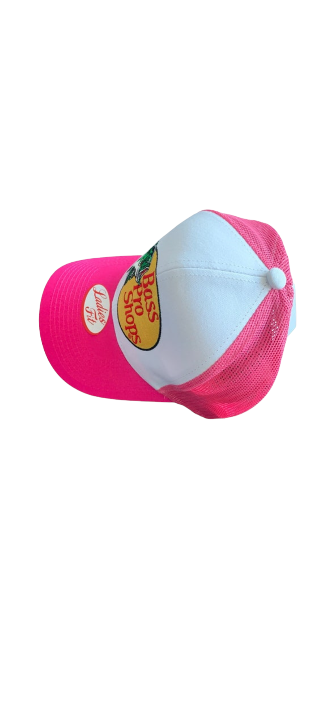 Two Tone Pink And White Trucker Hat