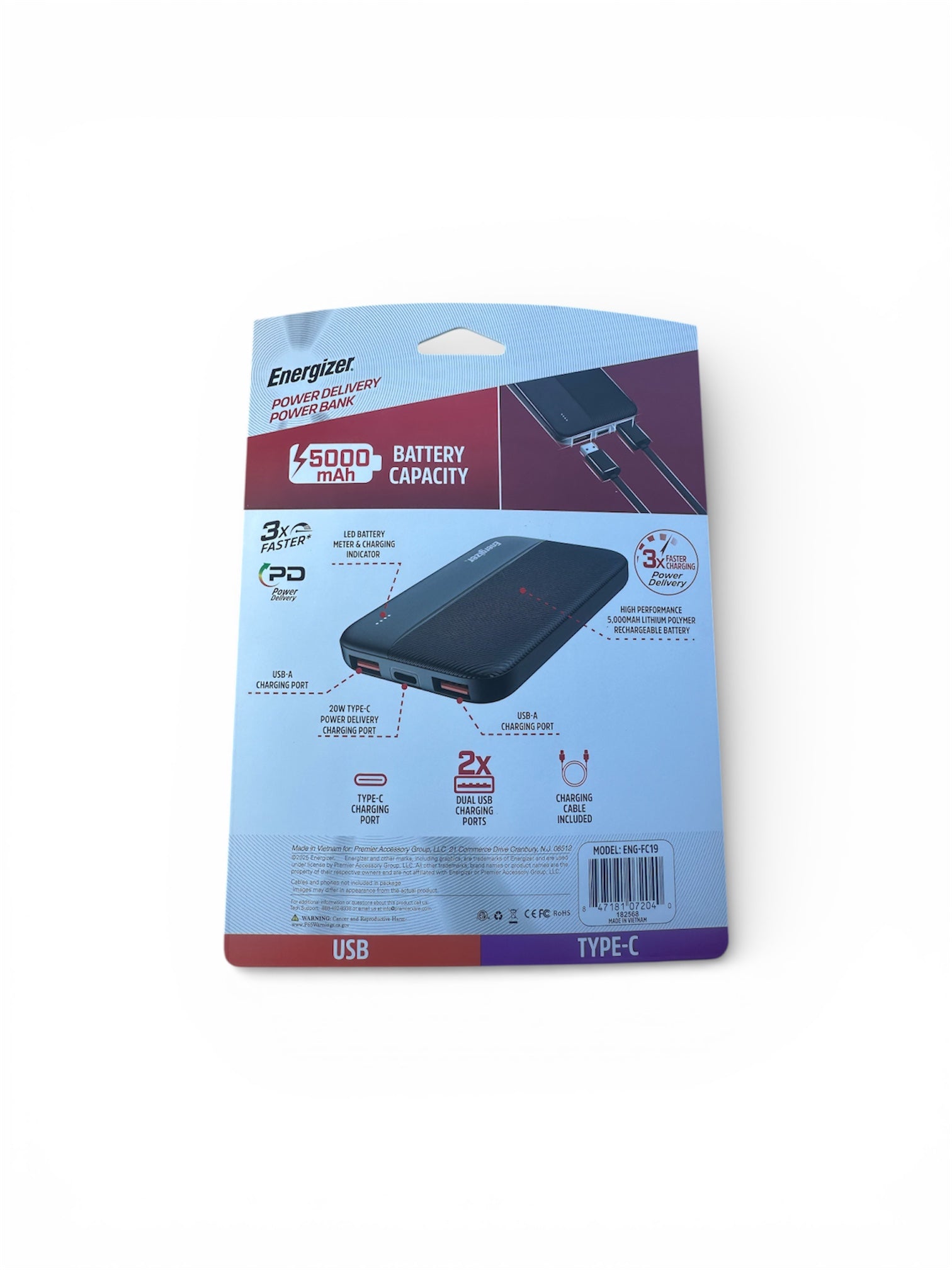 Energizer POWER DELIVERY POWER BANK Fast Charger
