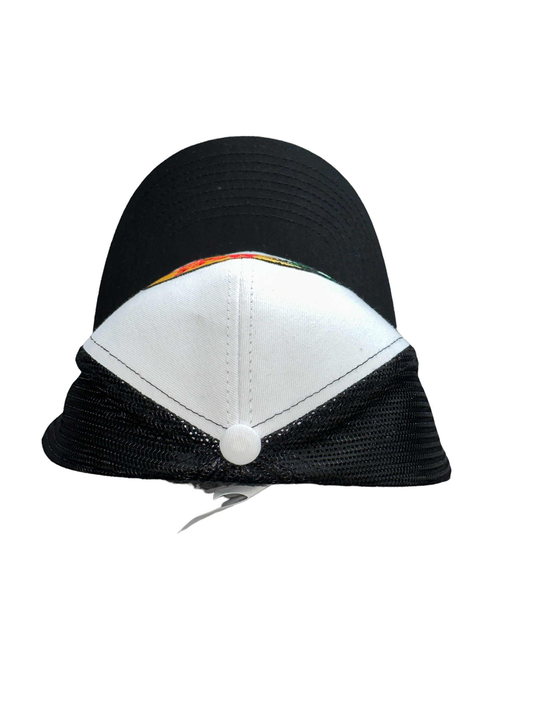 Two Tone Black And White Trucker Hat